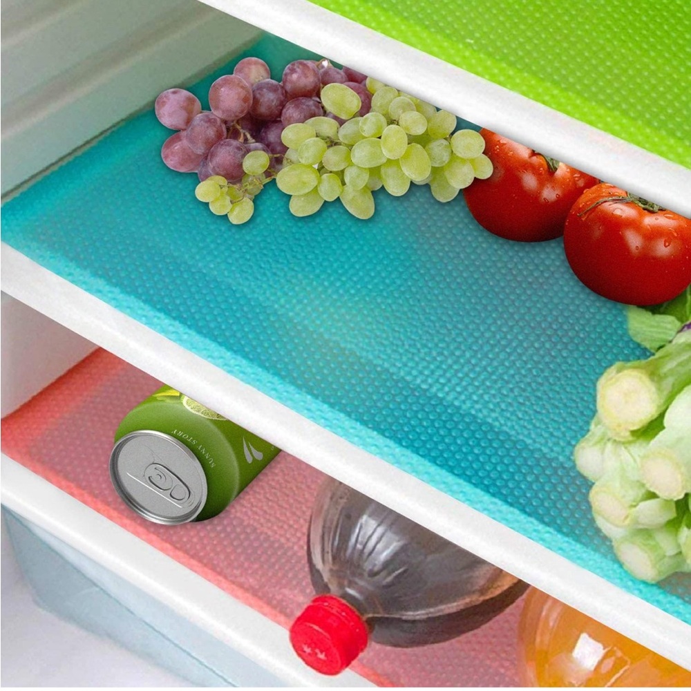 8/ Colorful Refrigerator Shelf Liners